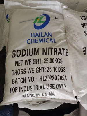 Nitrato de sodio de la pureza elevada NaNO3 para CAS No de vidriero 7631-99-4