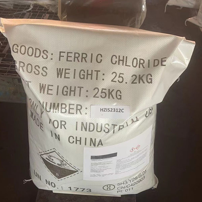 25 KG / BGA FeCL3 Cloruro de hierro utilizado como productos químicos para el tratamiento del agua