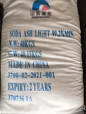 40KG/carbonato sódico de Ash Light For Glass Na 2CO3 de la soda del bolso 99,2%