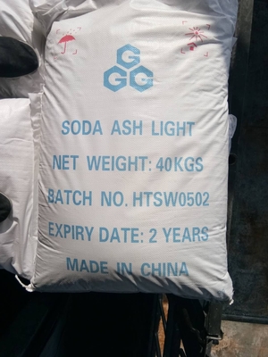 40 kg/BAG Ceniza de carbonato de sodio y soda utilizada en el petróleo, la química y la fabricación de papel