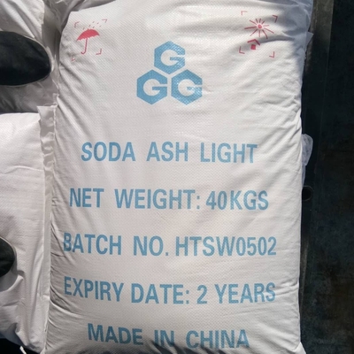 40 KG / BAG Carbonato de sodio Soda Ash Naco3 Usado en vidrio, impresión y teñido
