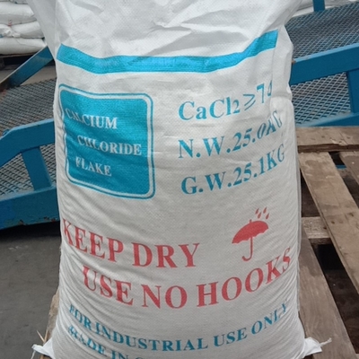 Cloruro de calcio CaCl2 CAS 10035-04-8 25 KG / BAG Utilizado como desecante