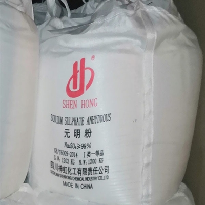1200 KG / BAG Sal de Glauber Na2so4 Sulfato de sodio anidro 99% Precio para detergente y vidrio