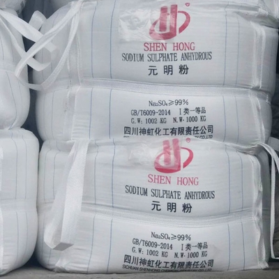 1200 KG / BAG Sal de Glauber Na2so4 Sulfato de sodio anidro 99% Precio para detergente y vidrio