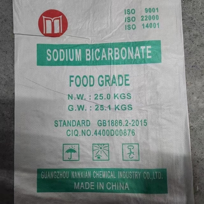 NaHCO3 Bicarbonato de sodio bicarbonato de sodio 25 kg / BAG Polvo blanco de grado alimenticio