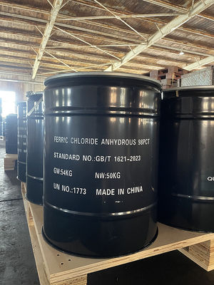 Cloruro de hierro sólido FeCL3 anidro para teñido e impresión Tratamiento de aguas residuales UN NO. 1773