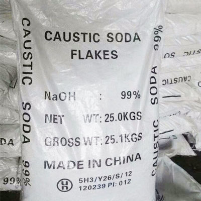 El hidróxido de sodio detergente del grado forma escamas ℃ del punto de fusión 318,4 de la soda cáustica