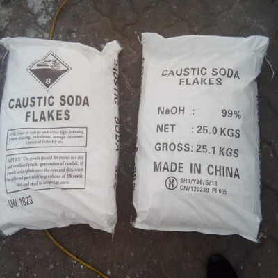 98Flakes de soda cáustica NaOH de alta pureza de 0,5% - Cristales blancos, de grado industrial